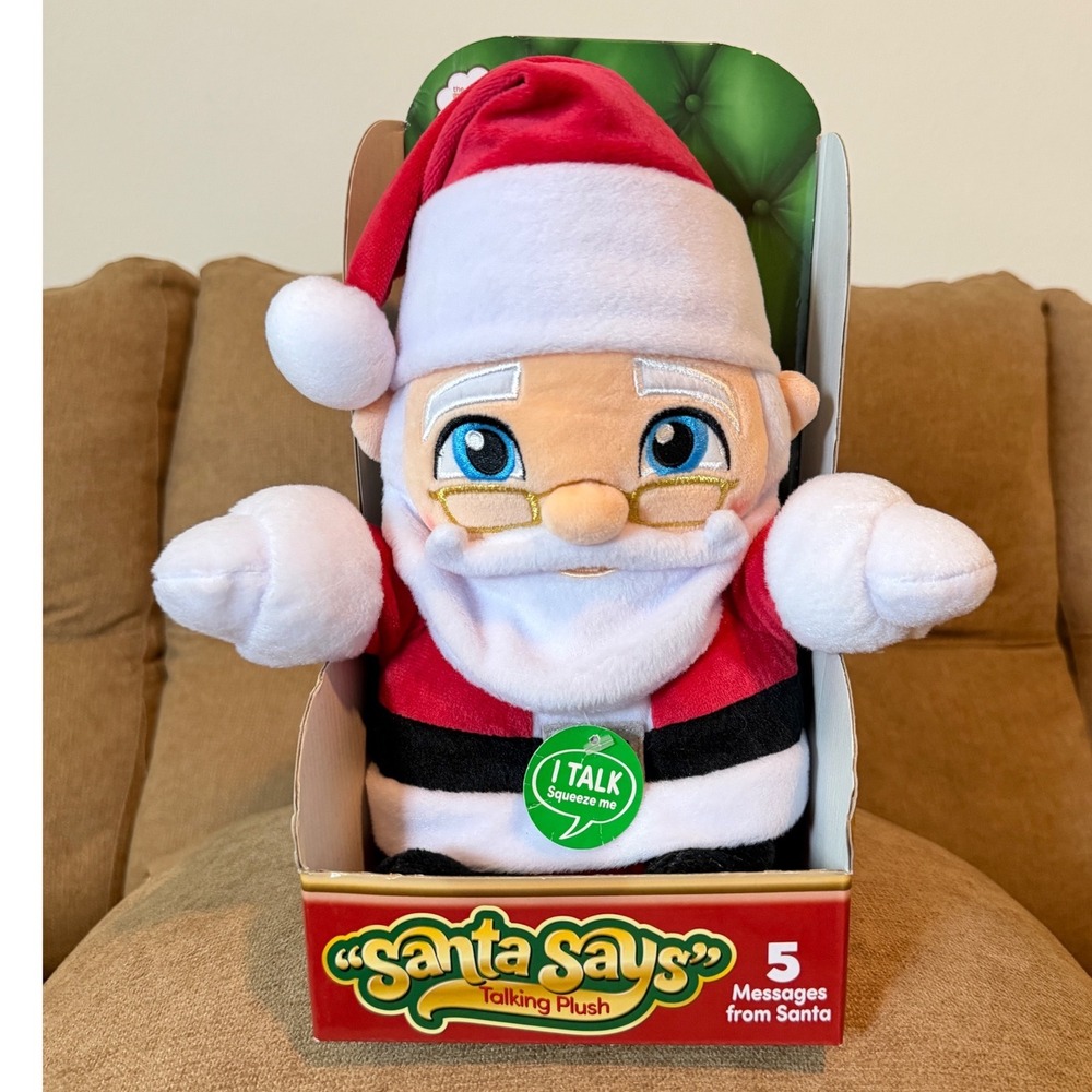 Elf on the Shelf Santa Says Talking Plush Classic Christmas Cuddly PPSANTA